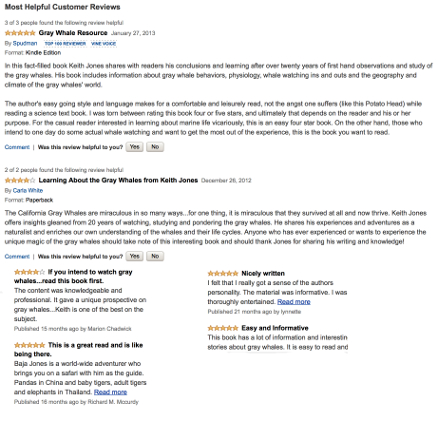 amazon reviews of gray whale my twenty years of discovery